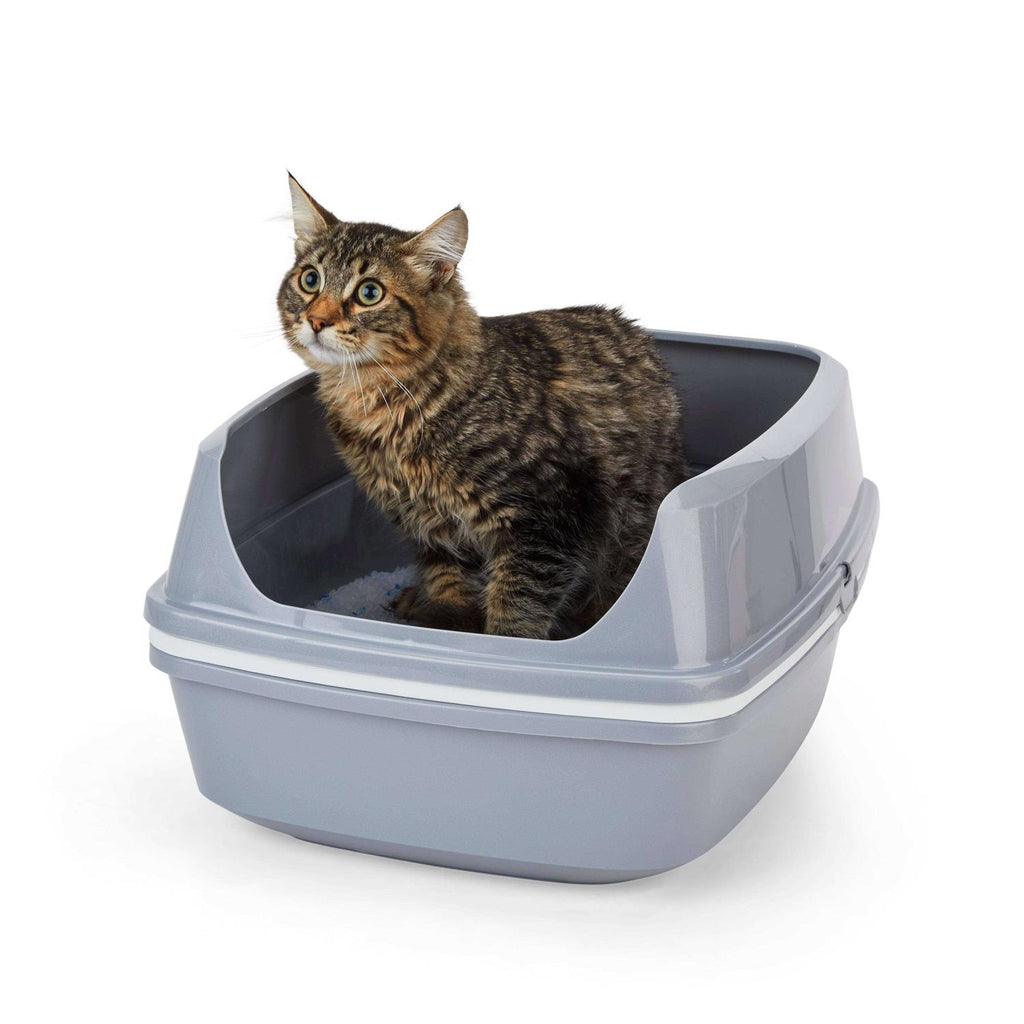 Grey & White Lift-to-Sift Cat Litter Pan G90269