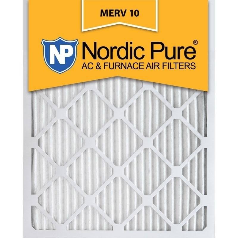 12x25x1 Pleated MERV 10 AC Furnace Filters Qty 24 F77599