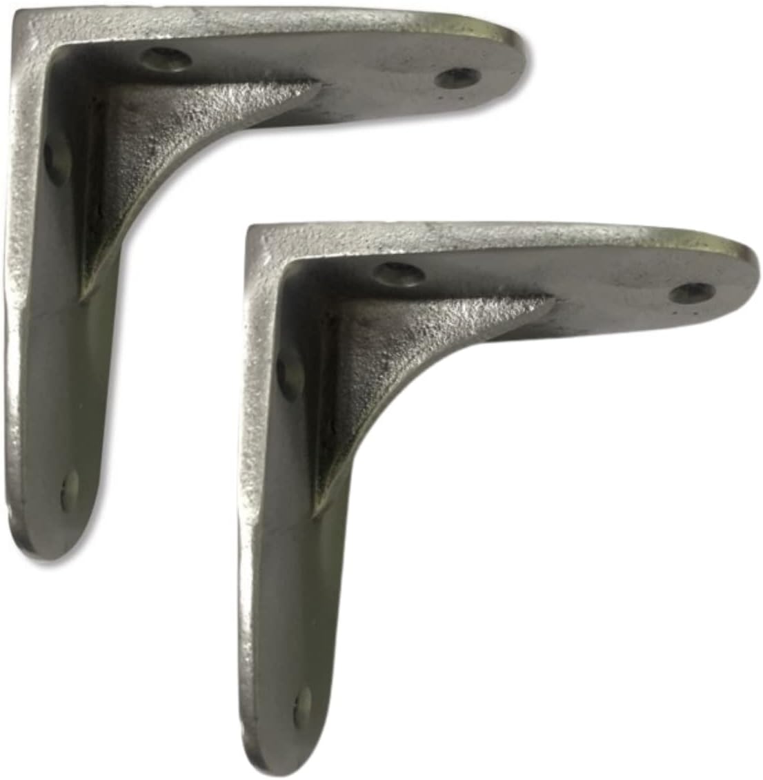 Black 2 Pack Cast Iron L-Shaped Shelf Bracket X90707