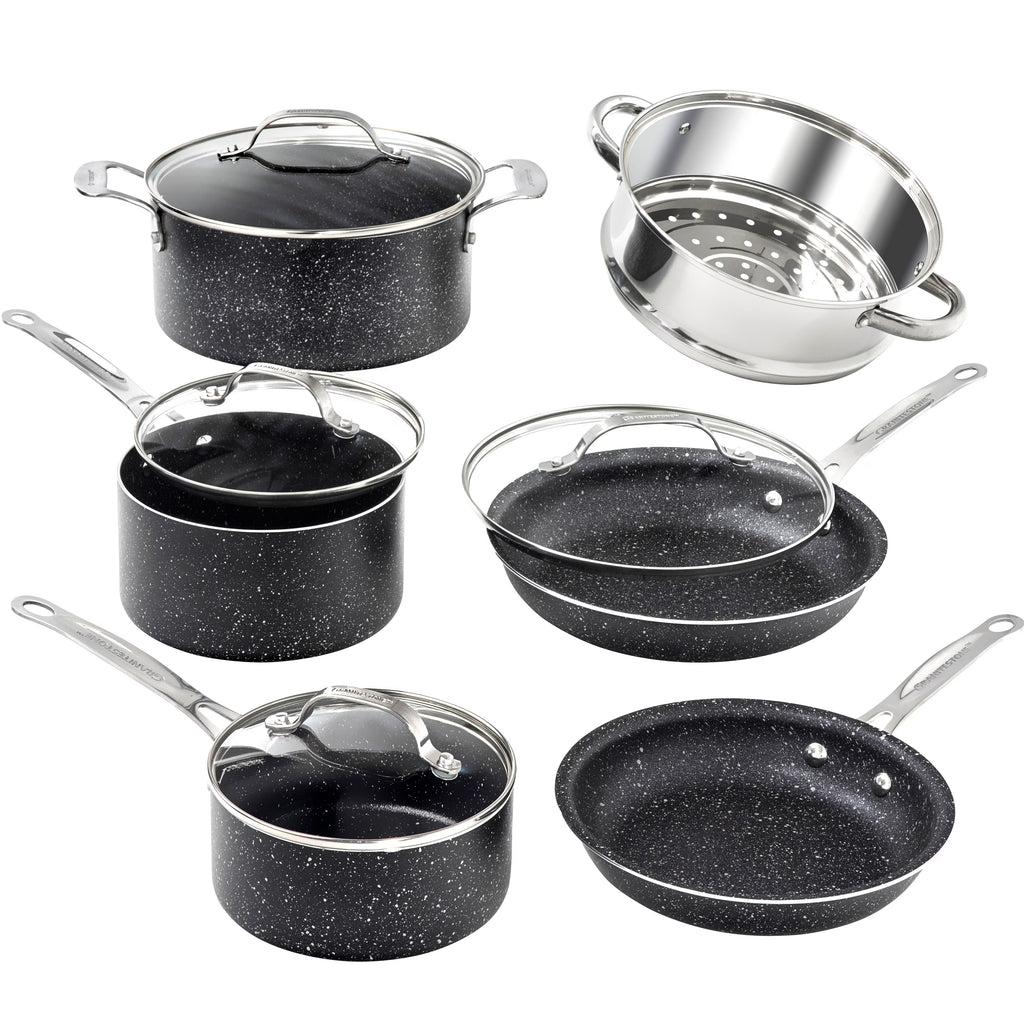 10 Piece Nonstick Granite Cookware Set T145849