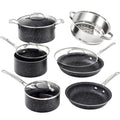 10 Piece Nonstick Granite Cookware Set T145849