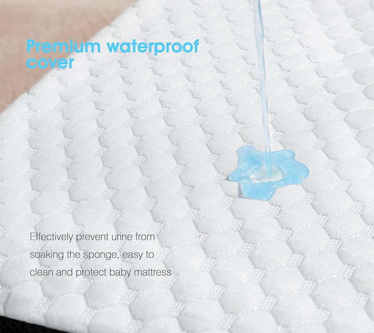 Waterproof Memory Foam Mini Crib Mattress D48631