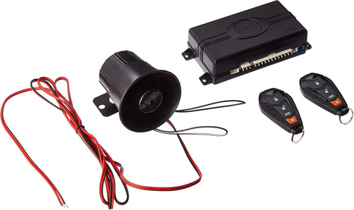 1-Way Car Alarm Keyless Entry Black C287182