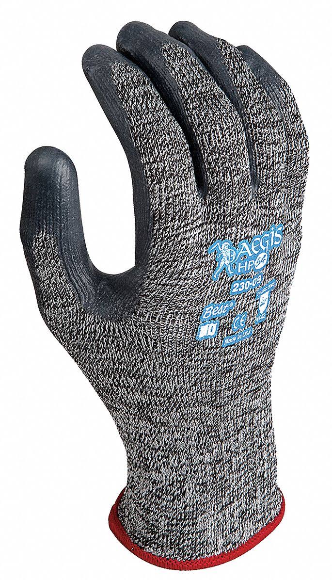 Black White Cut Resistant Gloves L Q379832