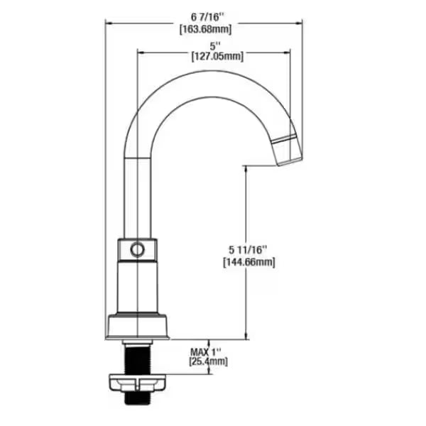 4 in. Double Handle High-Arc Bathroom Faucet Matte Gold R14875