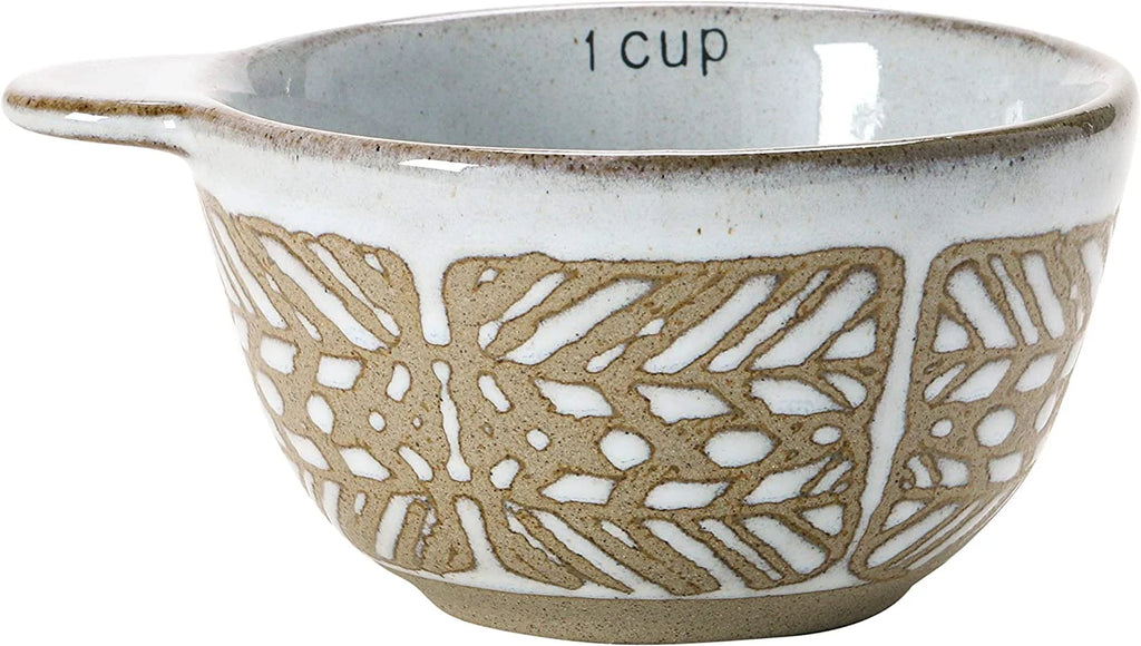 White Stoneware Measuring Cups, Set of 4 L63732