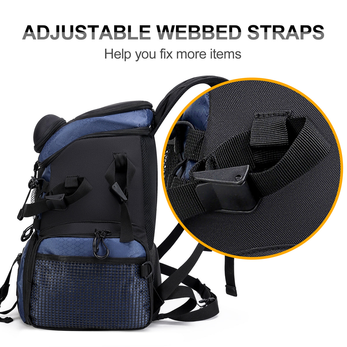 Two Shoulder Bag With 4 Boxes Waterproof Rain Cover F1607