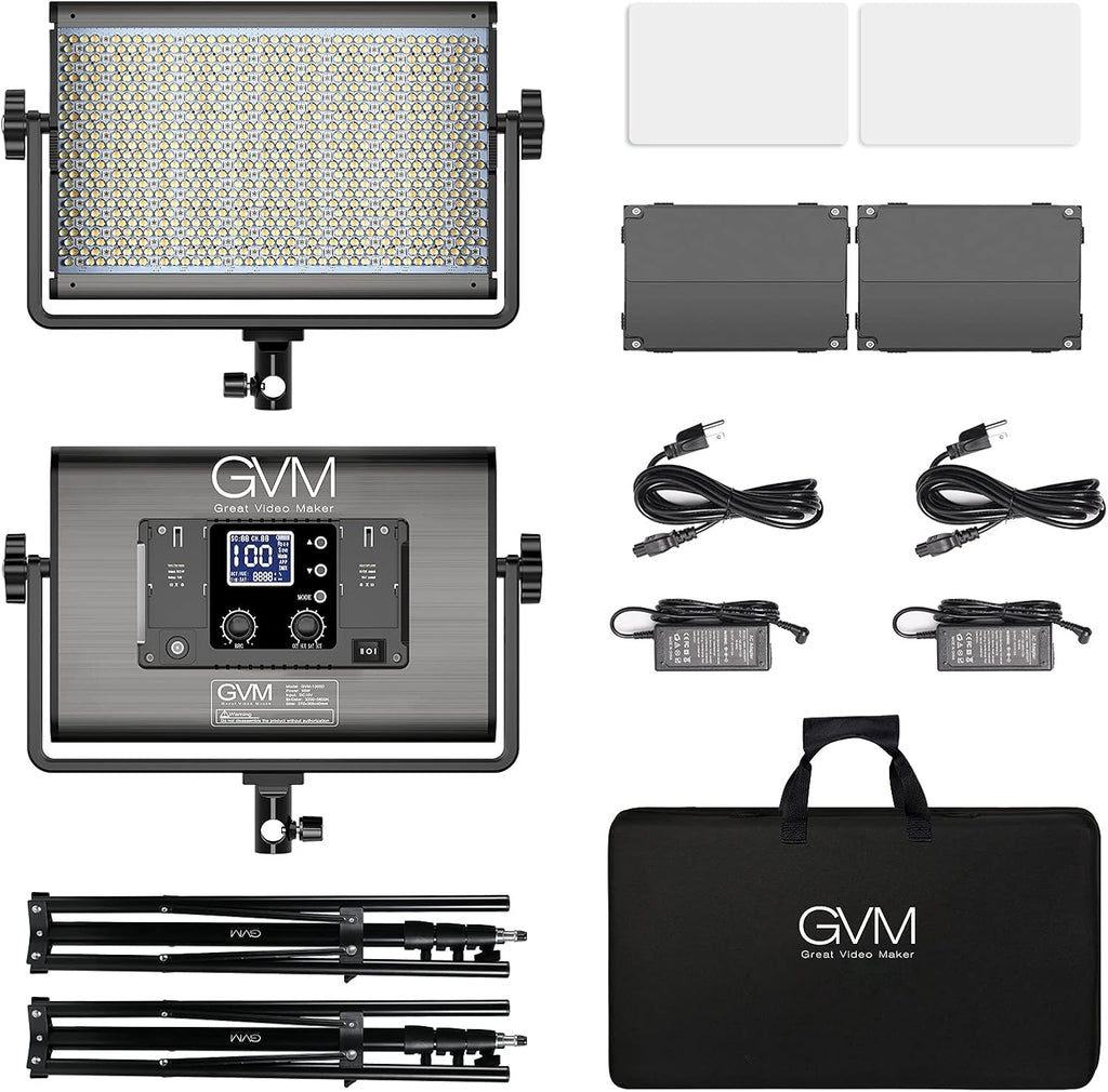 RGB LED Video Light 65W 2 Packs Aluminum Alloy J161093