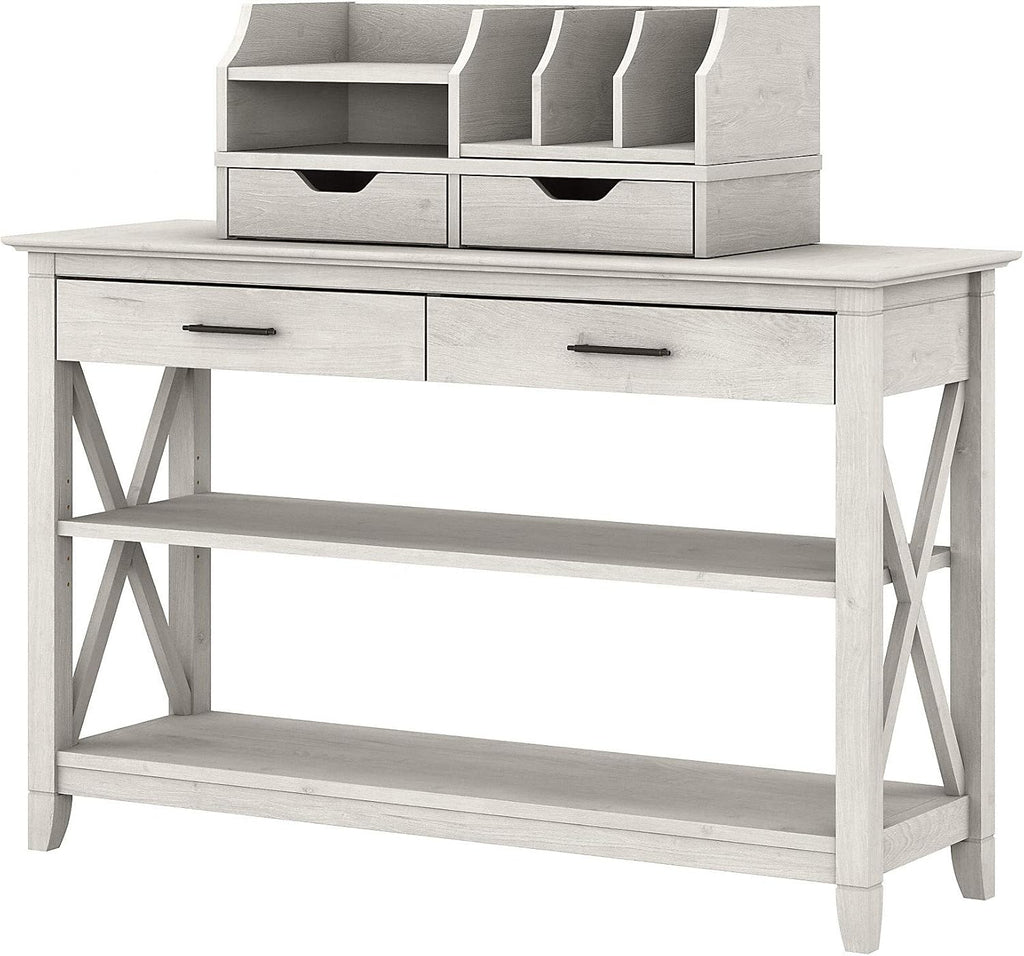 Cape Cod Gray Console Table with Storage L2223