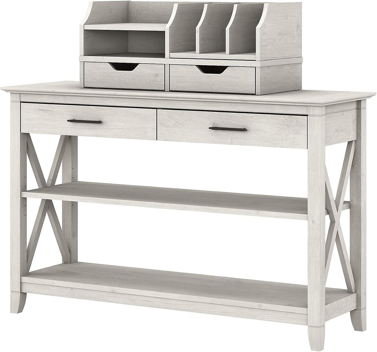 Cape Cod Gray Console Table with Storage L2223