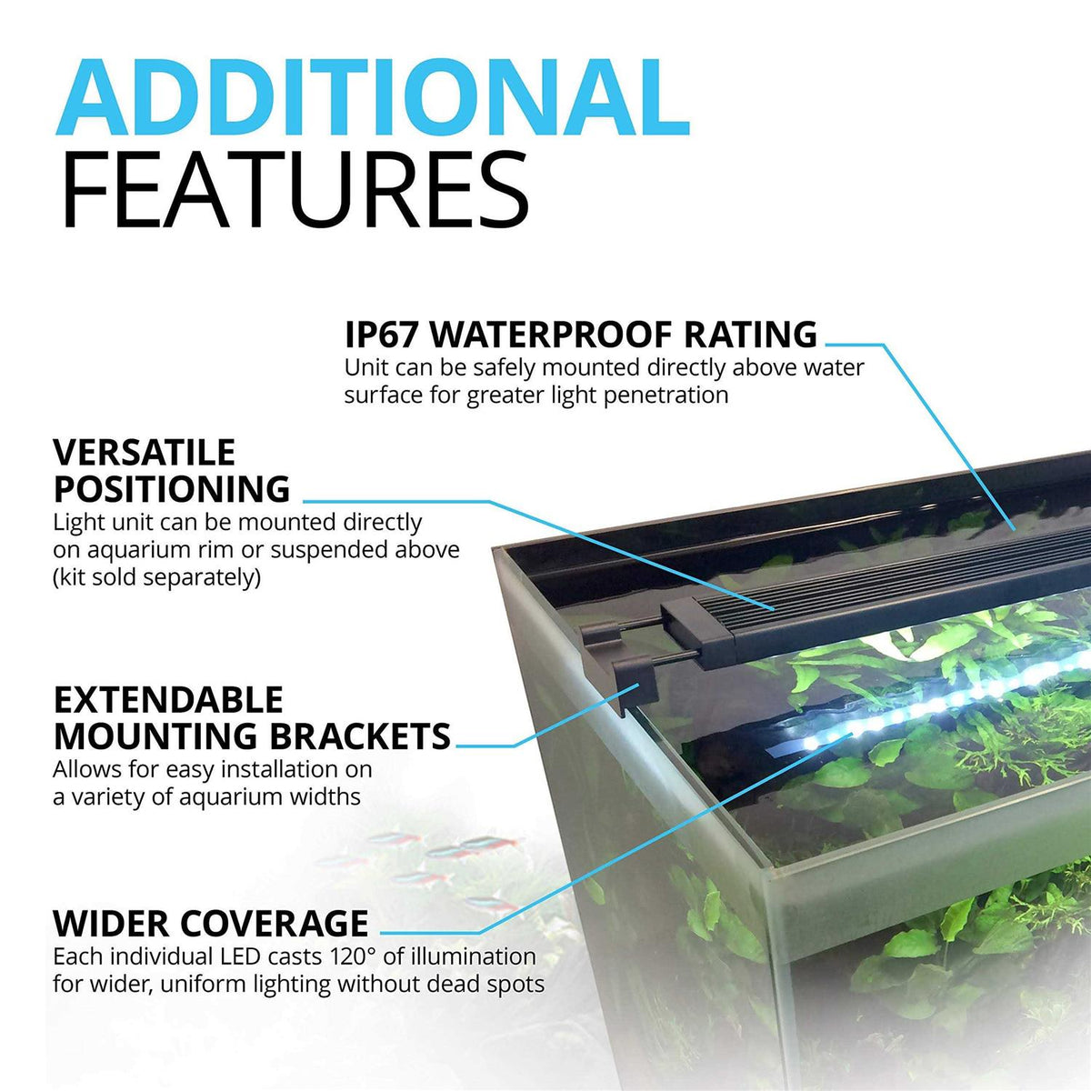 Bluetooth LED Aquarium Light D3815