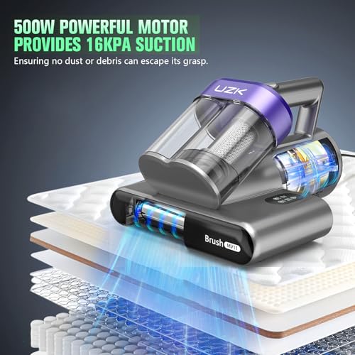 Mattress Vacuum Cleaner with UV-C Light, 16Kpa, 140°F Heat, Corded Z963509
