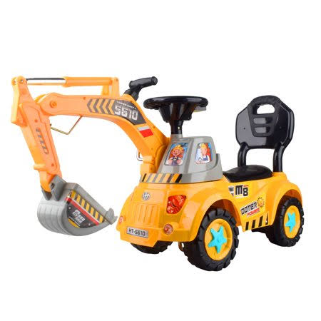 Yellow 3in1 Ride-On Excavator A5359