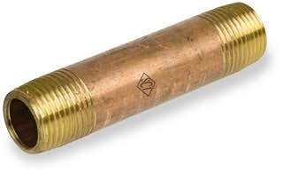 1x22 MNPT x 6 ft. Brass Pipe Nipple Sch 40 P63524