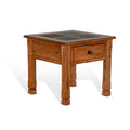 26" Transitional Wood End Table in Rustic Oak R6315