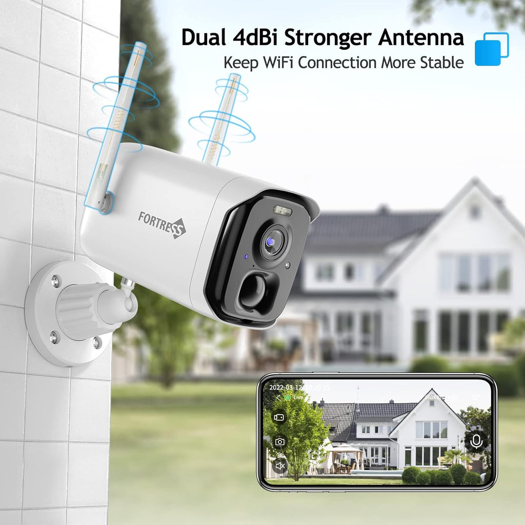 Wireless Outdoor 2K 4MP WiFi Security Camera S245