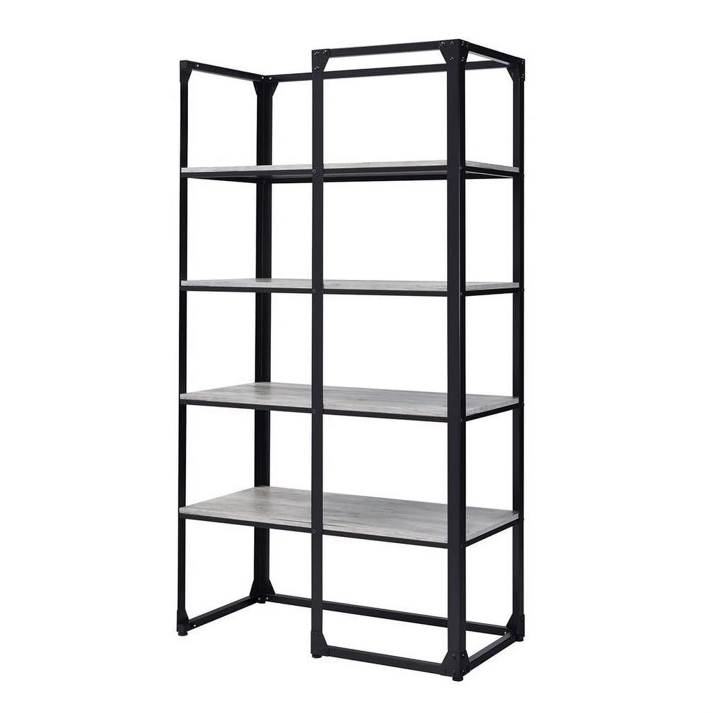 Industrial Metal 4-Shelf Bookcase Q9937