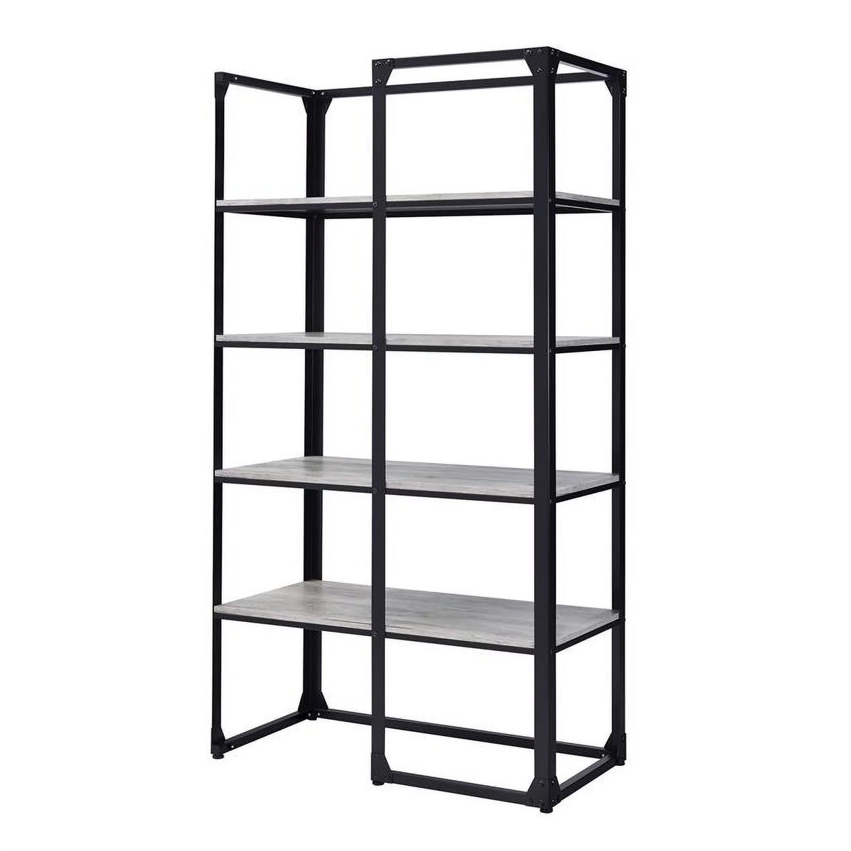 Industrial Metal 4-Shelf Bookcase Q9937