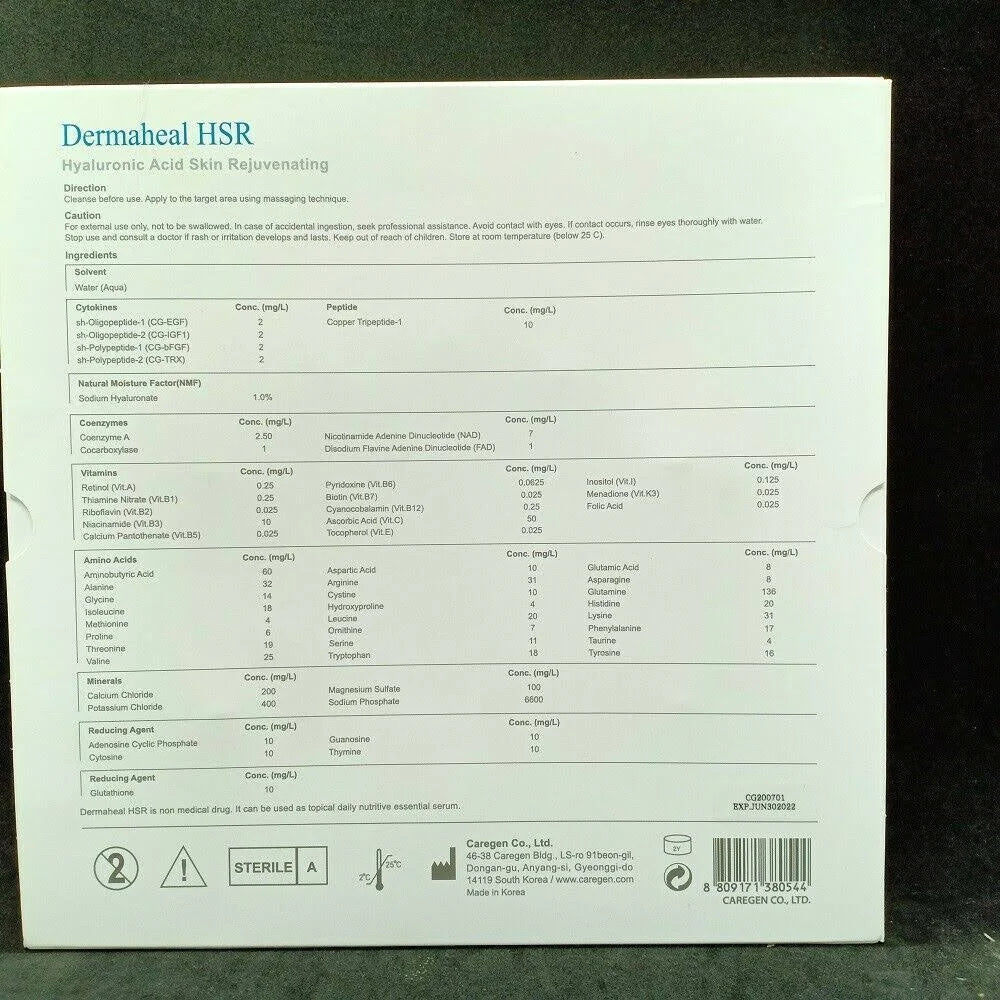 Hyaluronic Acid Skin Rejuvenating 10x5ml/0.17oz P798