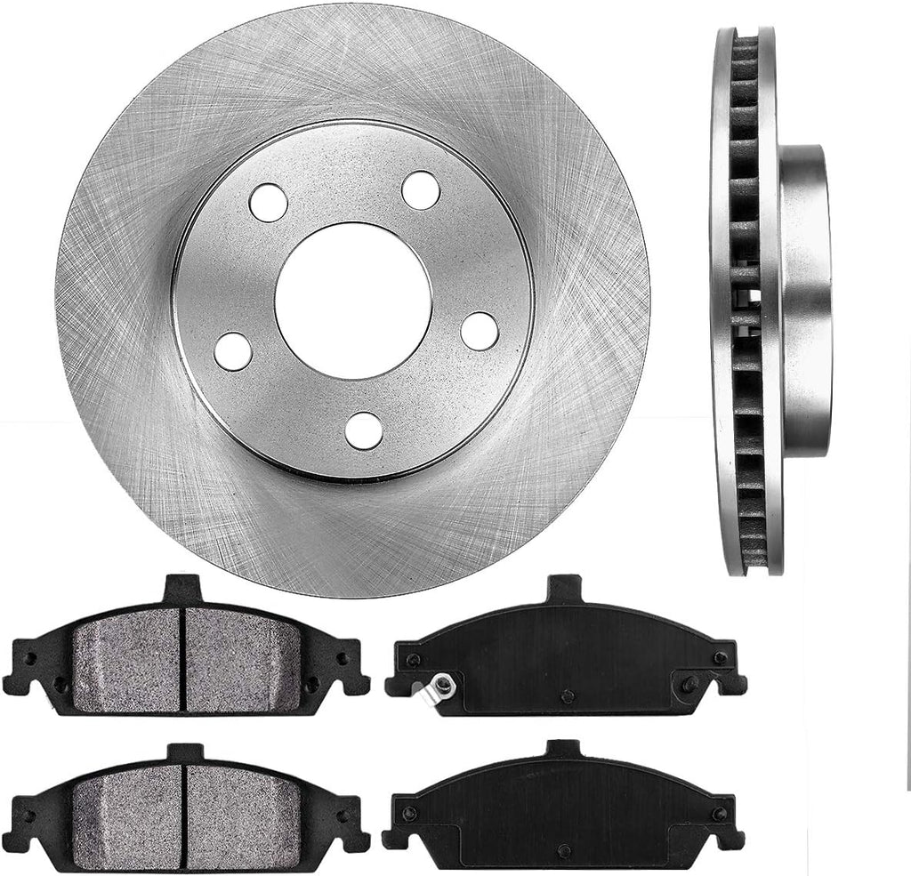 Brake Disc Rotors + Metallic Brake Pads V523433