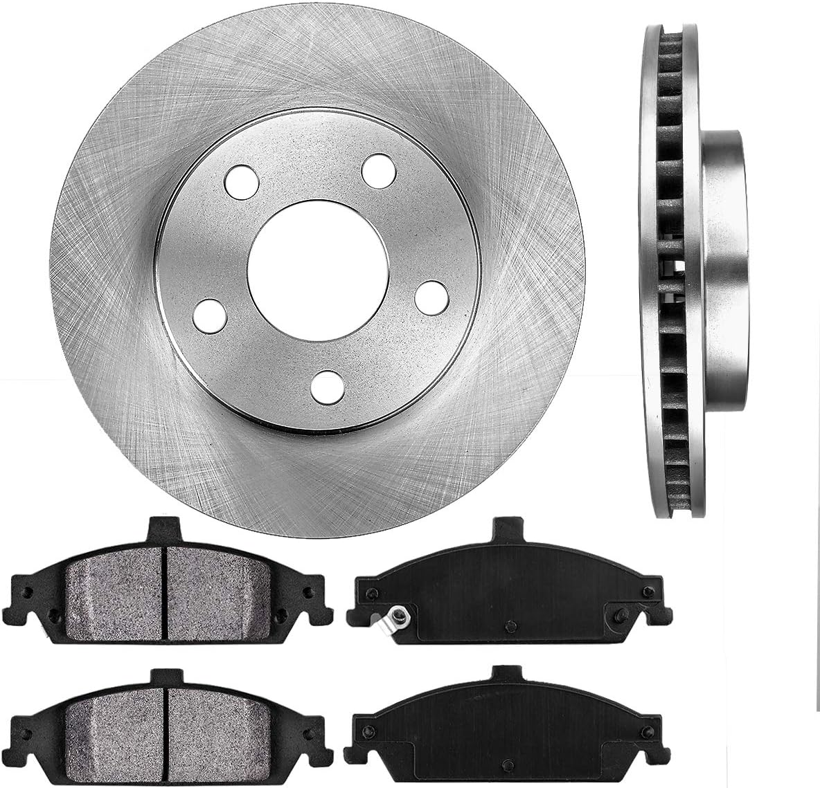 Brake Disc Rotors + Metallic Brake Pads V523433
