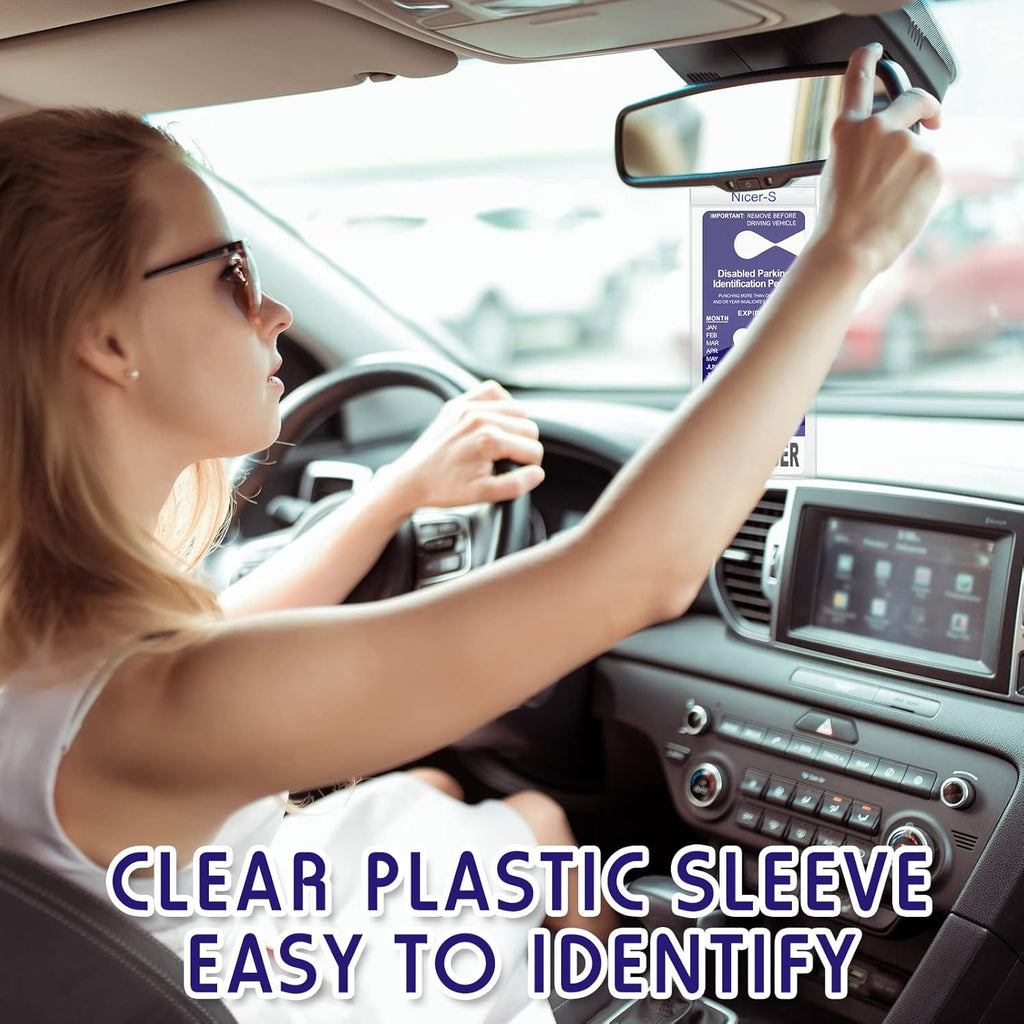 Transparent PVC Handicap Parking Placard Holder 11.8 x 5 Inch 6 Pieces V21479