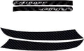 3D Carbon Fiber Front Hood Rally Stripes Decal Pack of 2 F7219