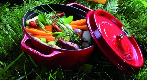Oval 37 cm 8 L Cherry Red Cast Iron Roaster L679