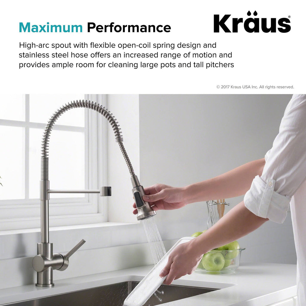 Brushed Gold Commercial Style Kitchen Faucet and Water Filter Faucet Combo S8309