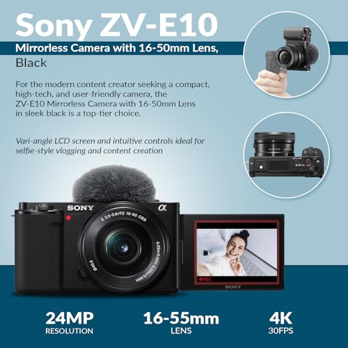 Black APS-C Mirrorless Camera with 16-50mm Lens P876