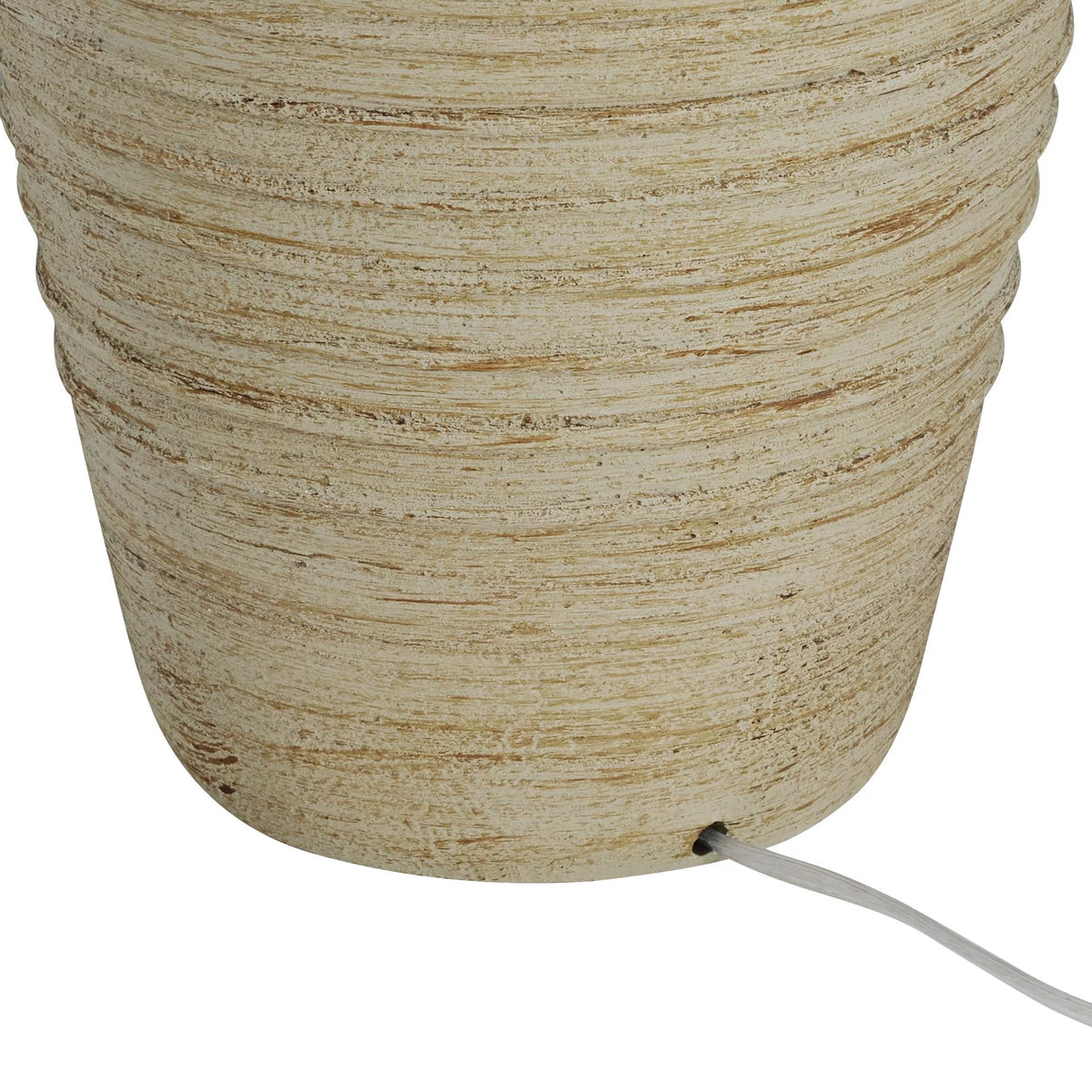 28" Tall Table Lamp with Cream Linen Drum Shade C407
