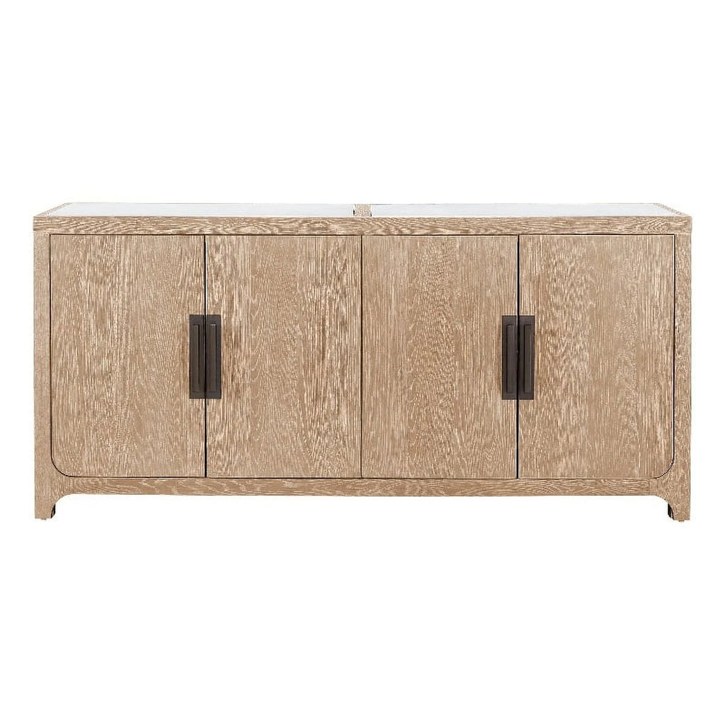 Modern Farmhouse Credenza in Natural Oak Wood W157831
