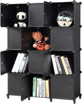 12 Cube Plastic Storage Organizer with Doors N235118