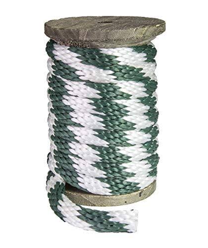 Hunter Green & White Braided Utility Rope, 1/2 inch x 250 Feet M711518