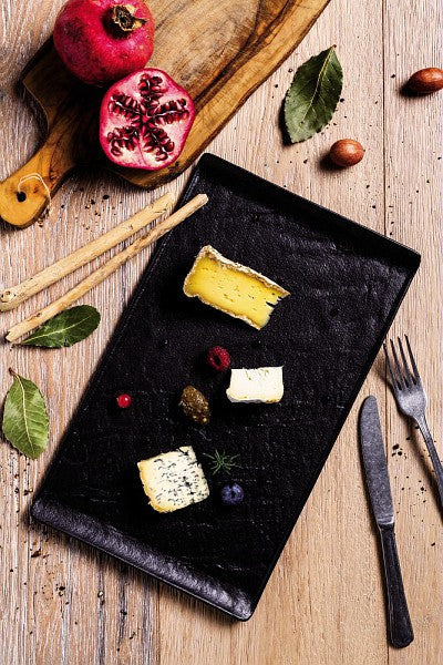 Black Deep Plate 24cm O852