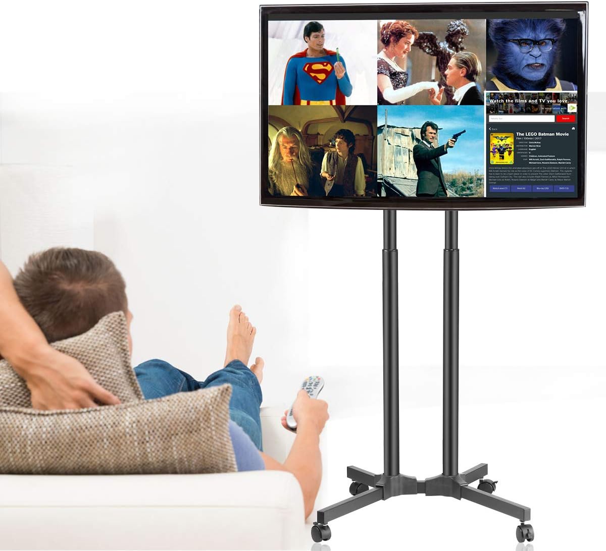 Rolling TV Stand Mount Cart with Wheels for 32-70 inch TVs P899