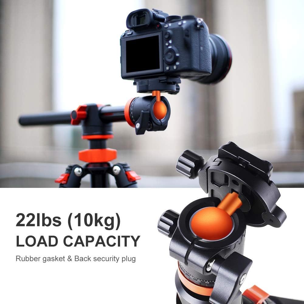 94 Inch 4 Section Aluminium Camera Tripod with 360 Degree Ball Head Quick Release Plate C8399