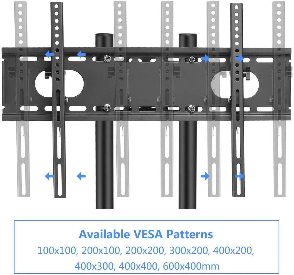 Rolling TV Stand Mount Cart with Wheels for 32-70 inch TVs P899