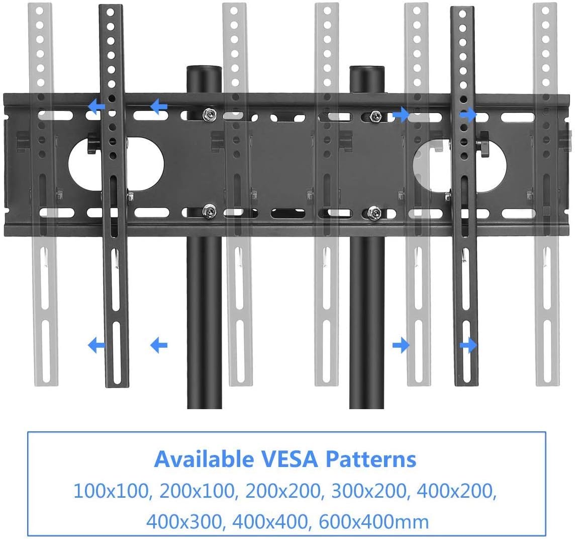 Rolling TV Stand Mount Cart with Wheels for 32-70 inch TVs P899