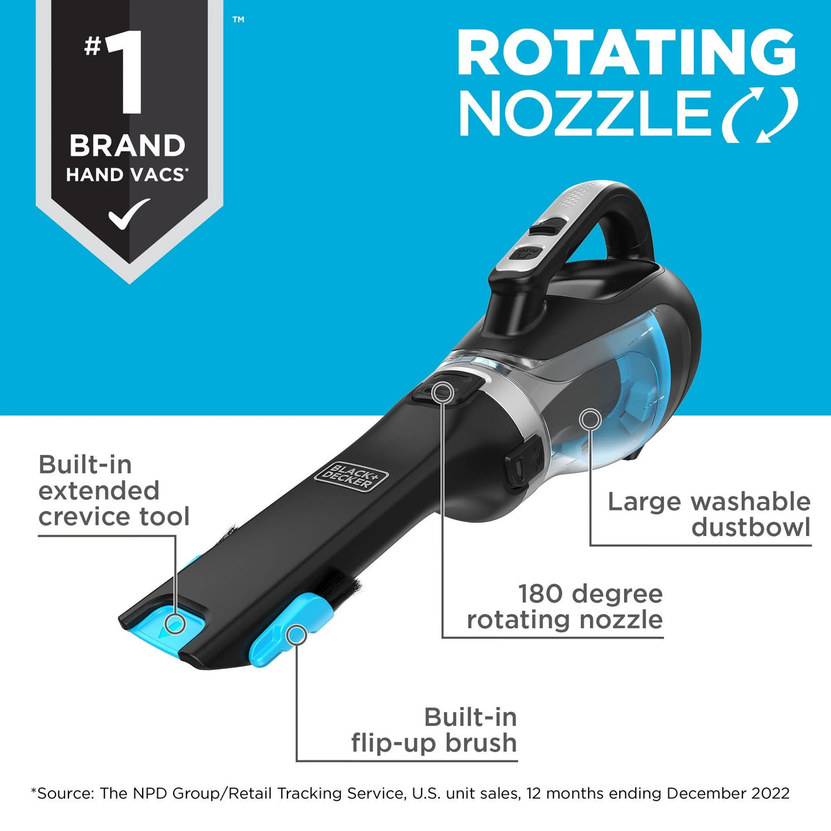 Black+Decker Swivel Dustbuster Handheld Vacuum Q142741