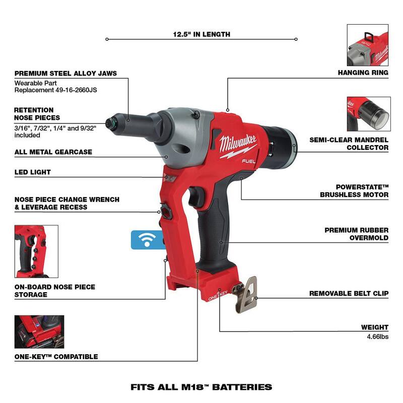 18-Volt Lithium-Ion Cordless Rivet Tool B78831