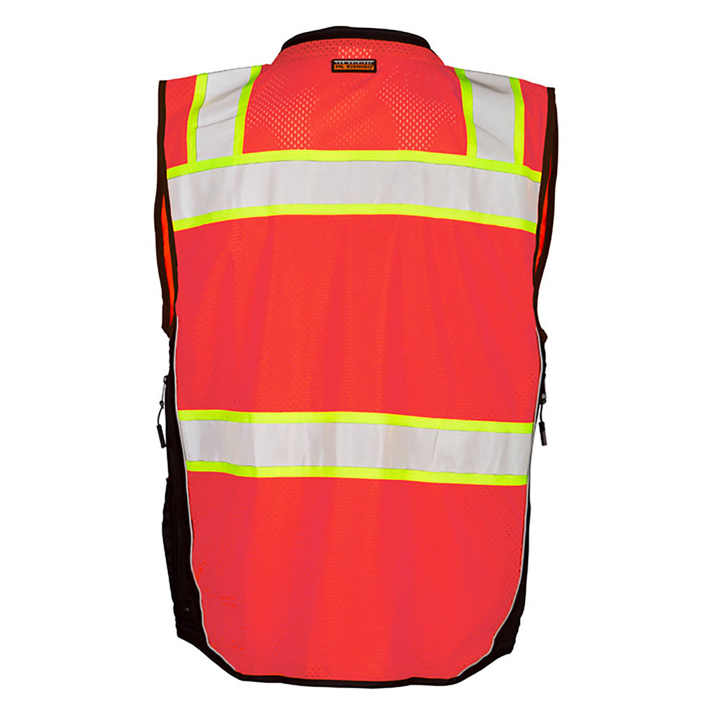 Fluorescent Red Surveyors Vest F8927