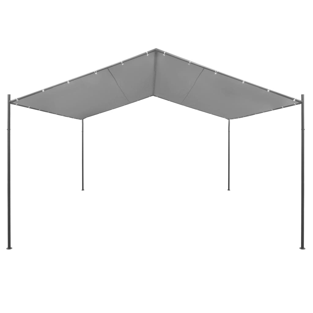 Steel Gazebo 157.5"x157.5"x102.4" Anthracite R969577