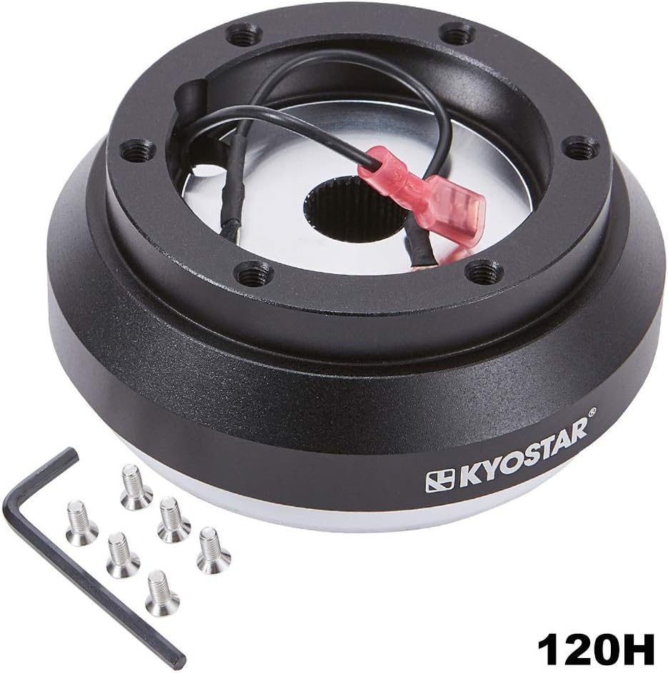 Black Aluminum Steering Wheel Hub Adapter Quick Release Boss Kit C4693