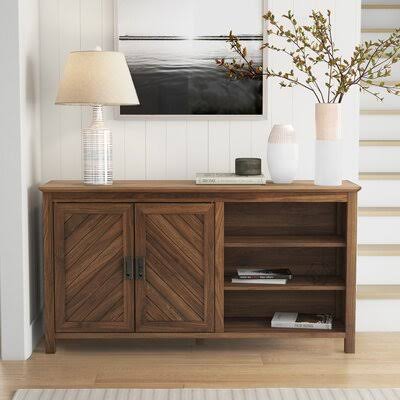 Dark Walnut Wide Sideboard Z409494