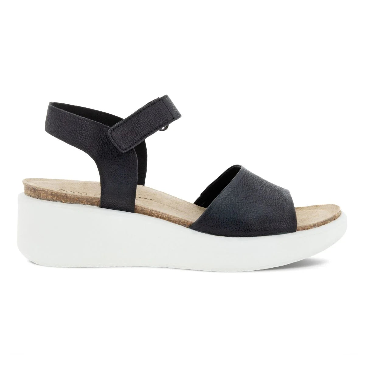 Black Nubuck Wedge Sandal K106