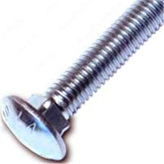 Carriage Bolt, 3/8-16 x 8 in, Zinc Plated F86679