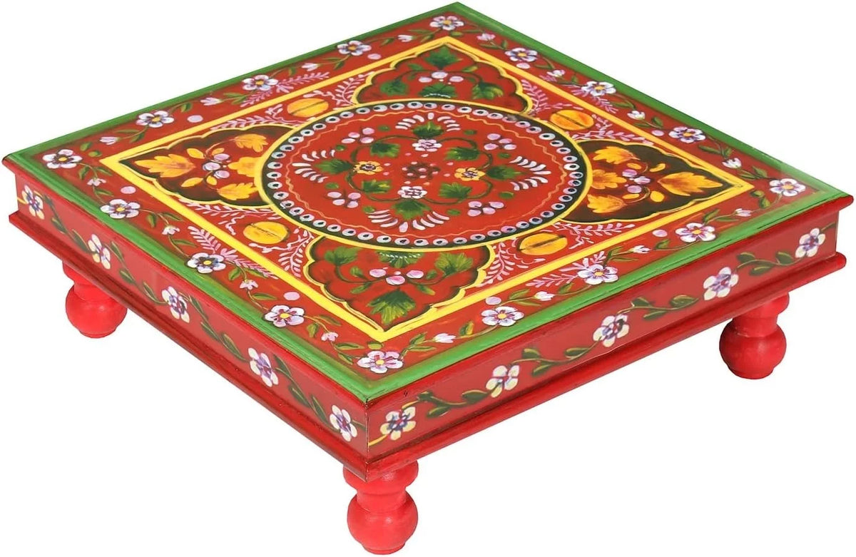 Hand Painted Wood Stacking Table T2325