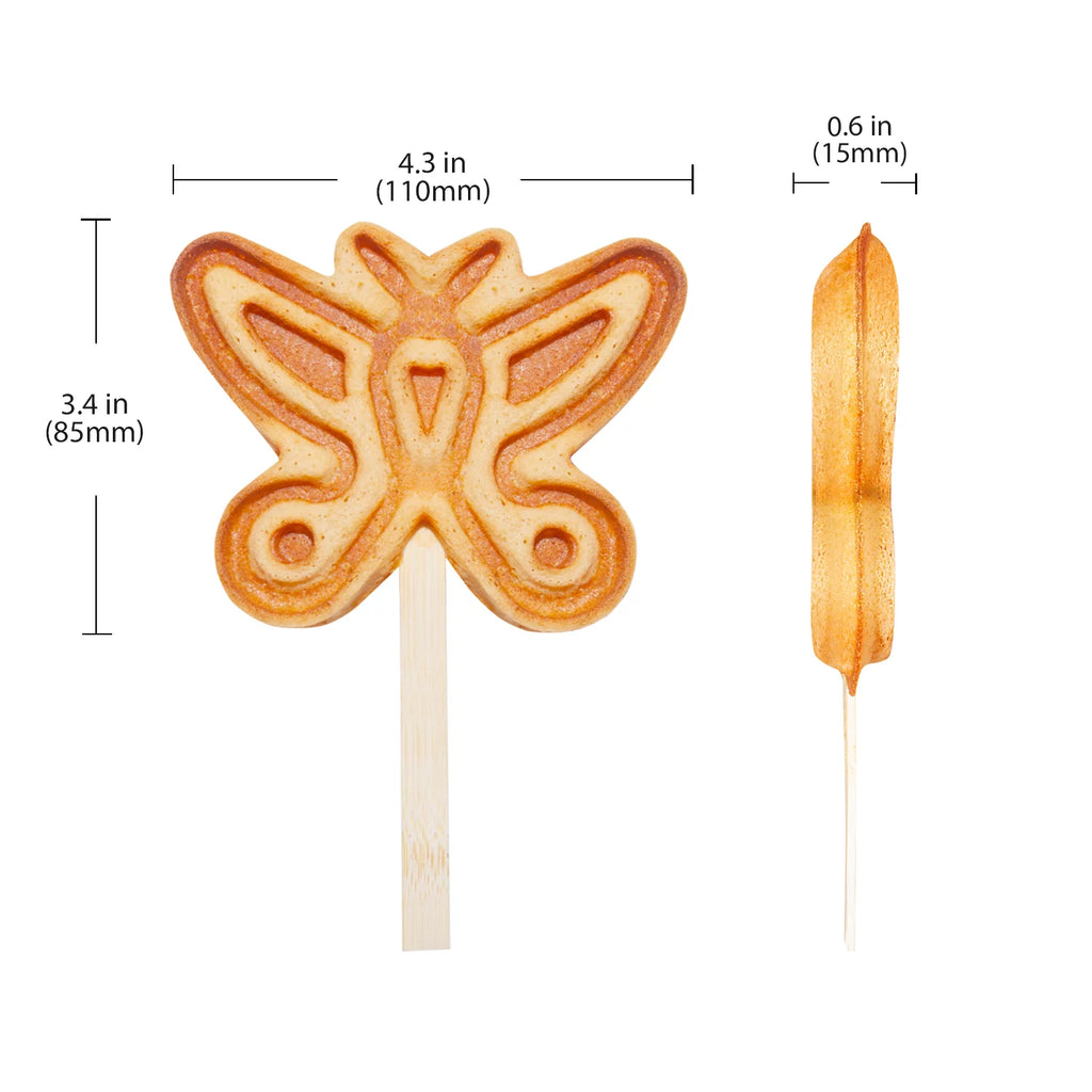 Butterfly-Shaped 4 Pcs Stainless Steel Waffle Maker Z891057