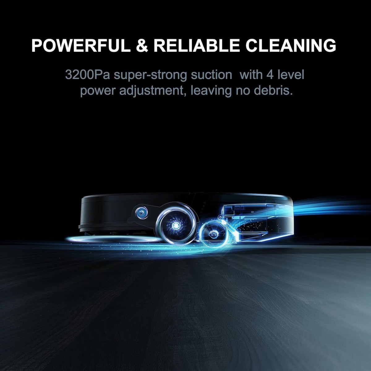 Robot Vacuum and Mop Cleaner with Auto Dirt Disposal, 3200Pa Suction L313138